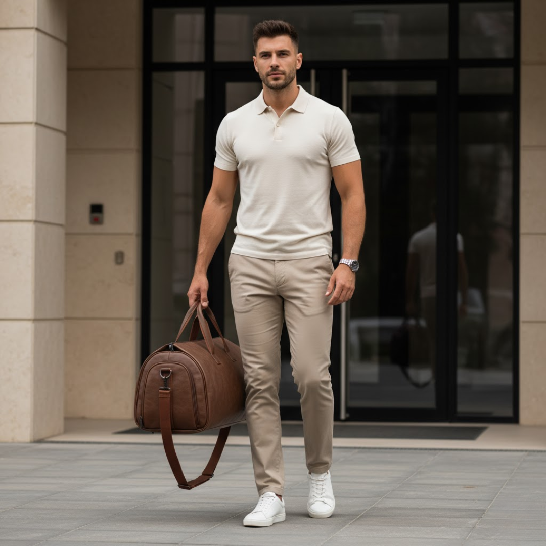 The ARLEN Leather Duffel Bag