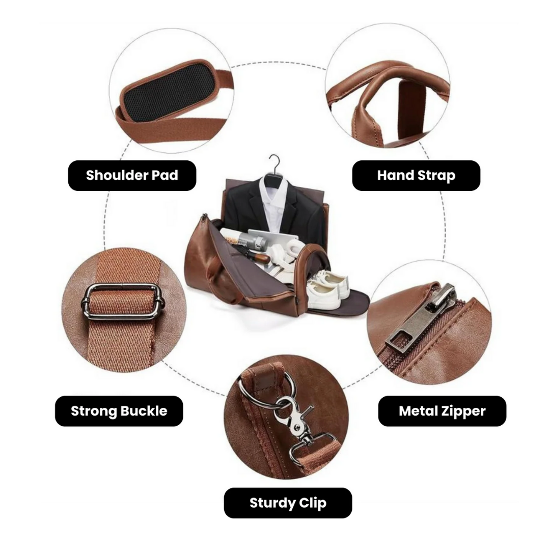 The ARLEN Leather Duffel Bag